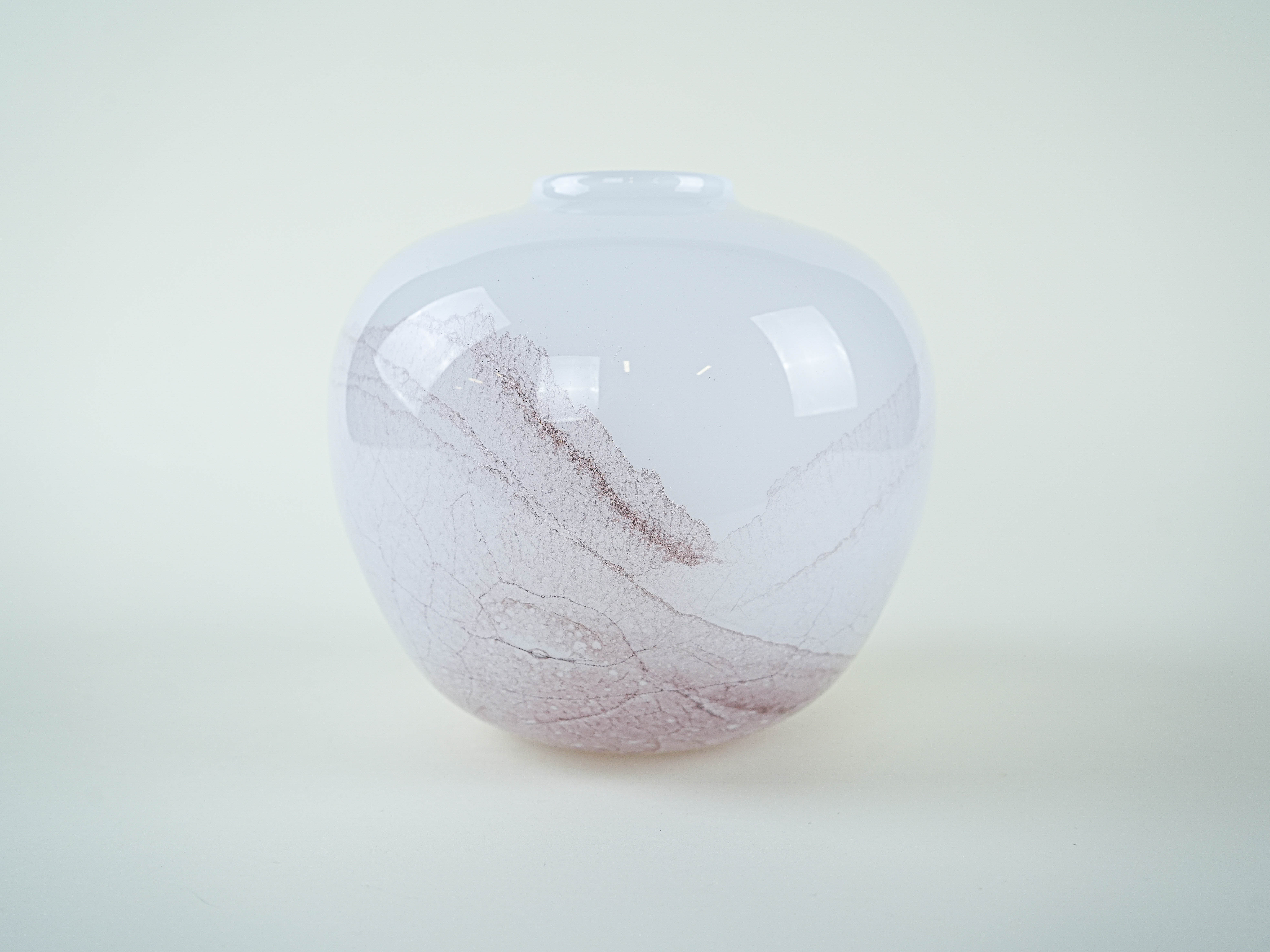 Glass vase, Danish design, 1970s, made in Denmark