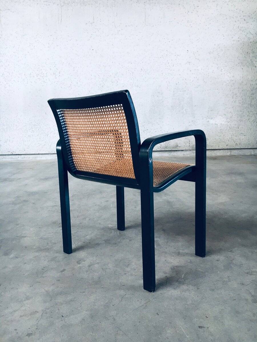 Italian Design Bentwood & Webbing Armchair, 1970s