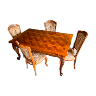 Table and 5 chairs