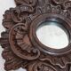 Miroir en bois sculpté Espagne années 1940 44x65cm