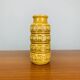 West Germany yellow ceramic vase, vintage, 1960s