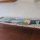 Mid century ceramic tiled patchwork long and low coffee table, 1960s