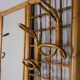 Vintage 1960s bamboo wall coat rack, Italian design