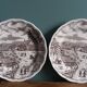 Decorative plates English landscape, Fontebasso Italy