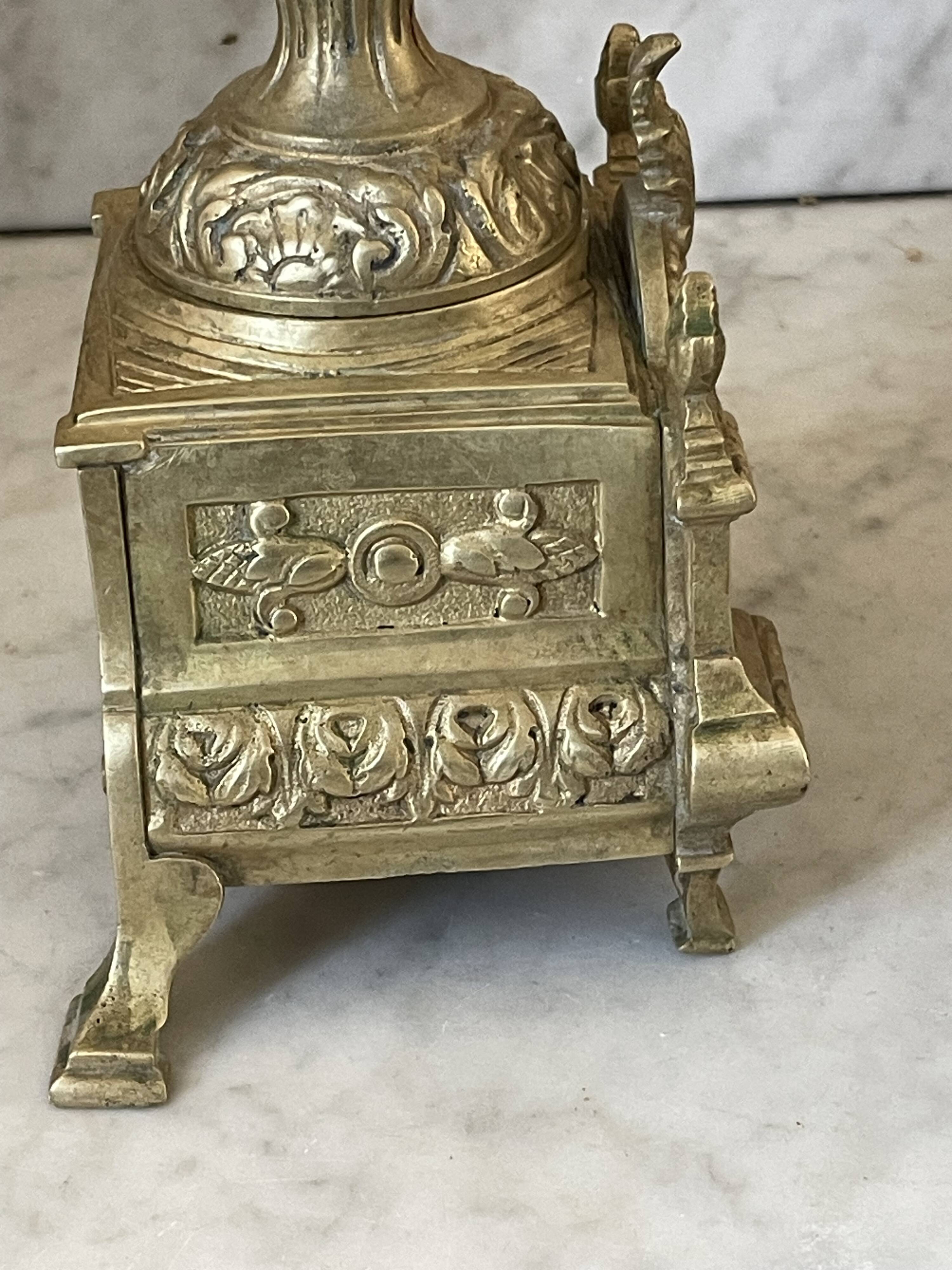 Napoleon III style chandelier in gilded bronze 48.5cm