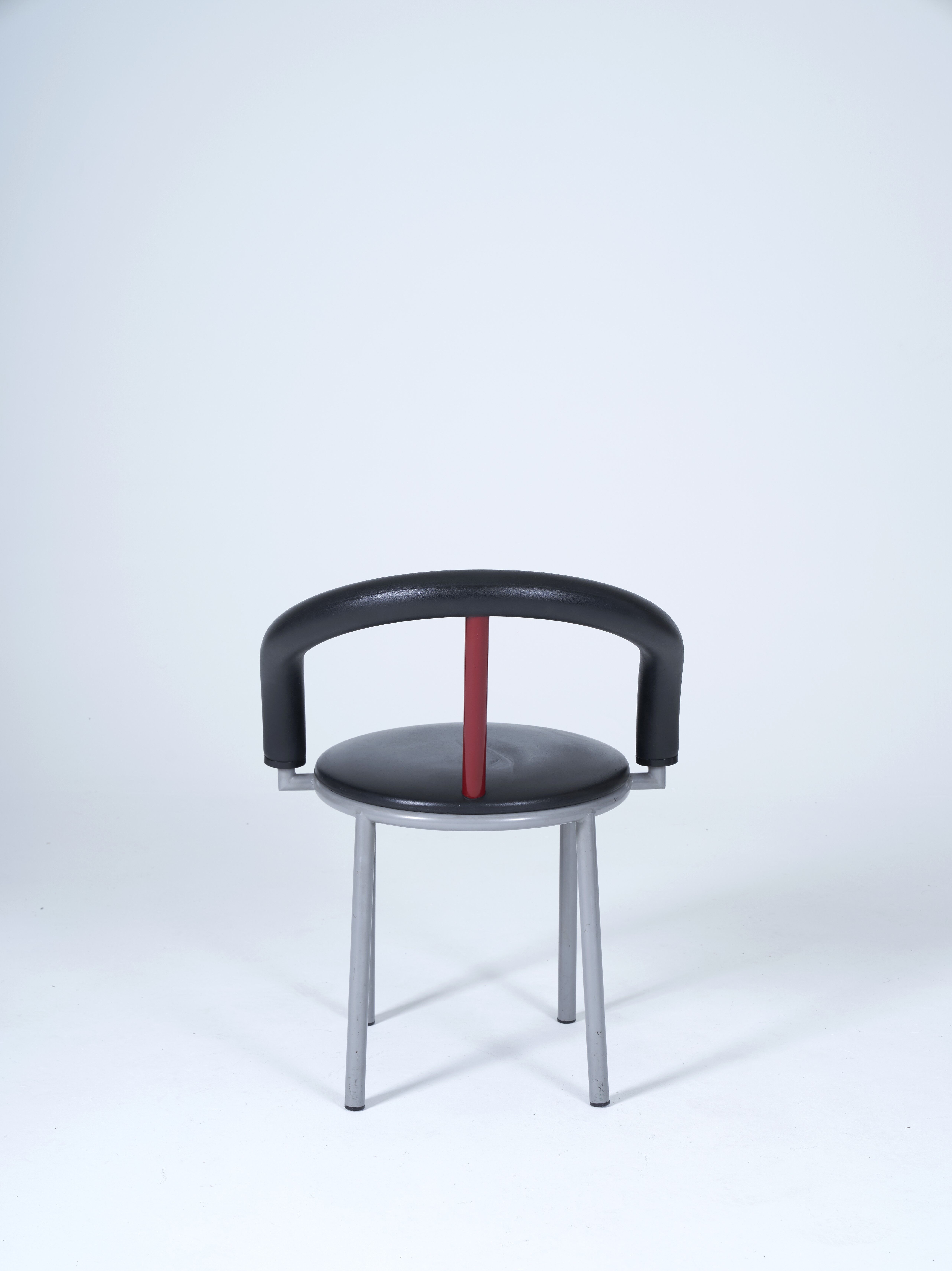 Pair of chairs "Alpha" by Anna Anselmi for Bieffeplast 1980s