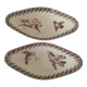 Two vintage U&C Sarreguemines Buffon model dishes
