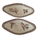 Two vintage U&C Sarreguemines Buffon model dishes