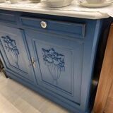 Refurbished blue buffet