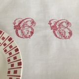 Winemaker's tablecloth, CC monogram