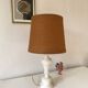 Alabaster lamp, 2m fabric cable, braided jute lampshade
