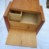 Scandinavian oak sewing basket