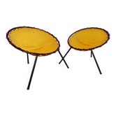 Paire de fauteuil balloon pliables années 1950-60