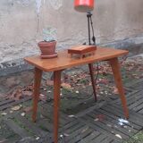 Vintage oak side coffee table in 50-year-round