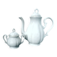 Grande Cafetière Et Sucrier En Porcelaine Fine Italie
