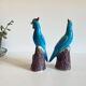 Pair of phenix birds chinese porcelain early 20th century
