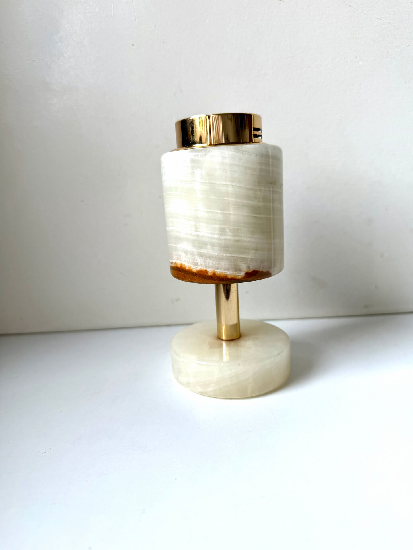 Vintage SAROME Japan Marble Onyx Table Lighter