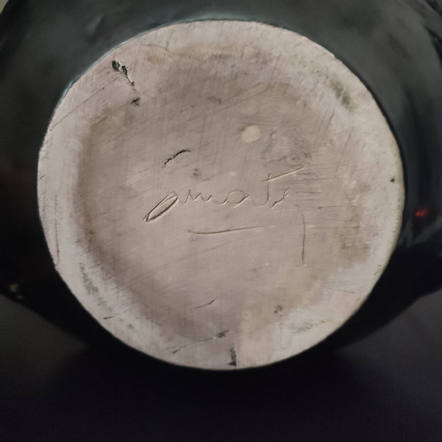 Fat Lava Orange Black Ceramic Cup