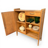 Parisian buffet, raw oak, compass legs, 1950.