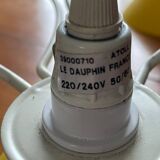 Vintage 3-light pendant light by Le Dauphin circa 1980s