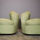 Fan chairs in the style of Polo Buffa, 50s, set of 2