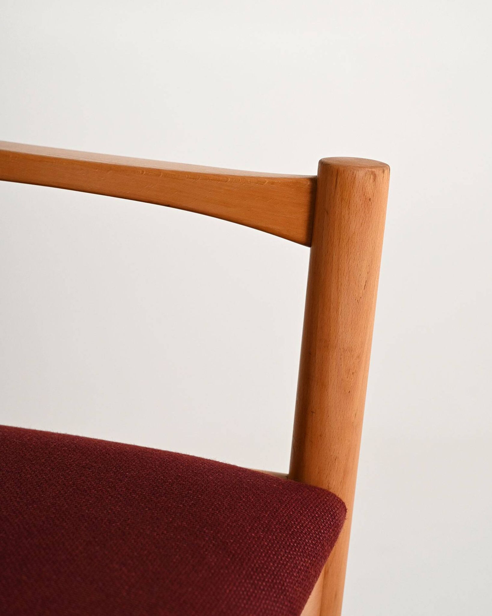 Ensemble de 6 chaises en hêtre, Danemark, années 1960