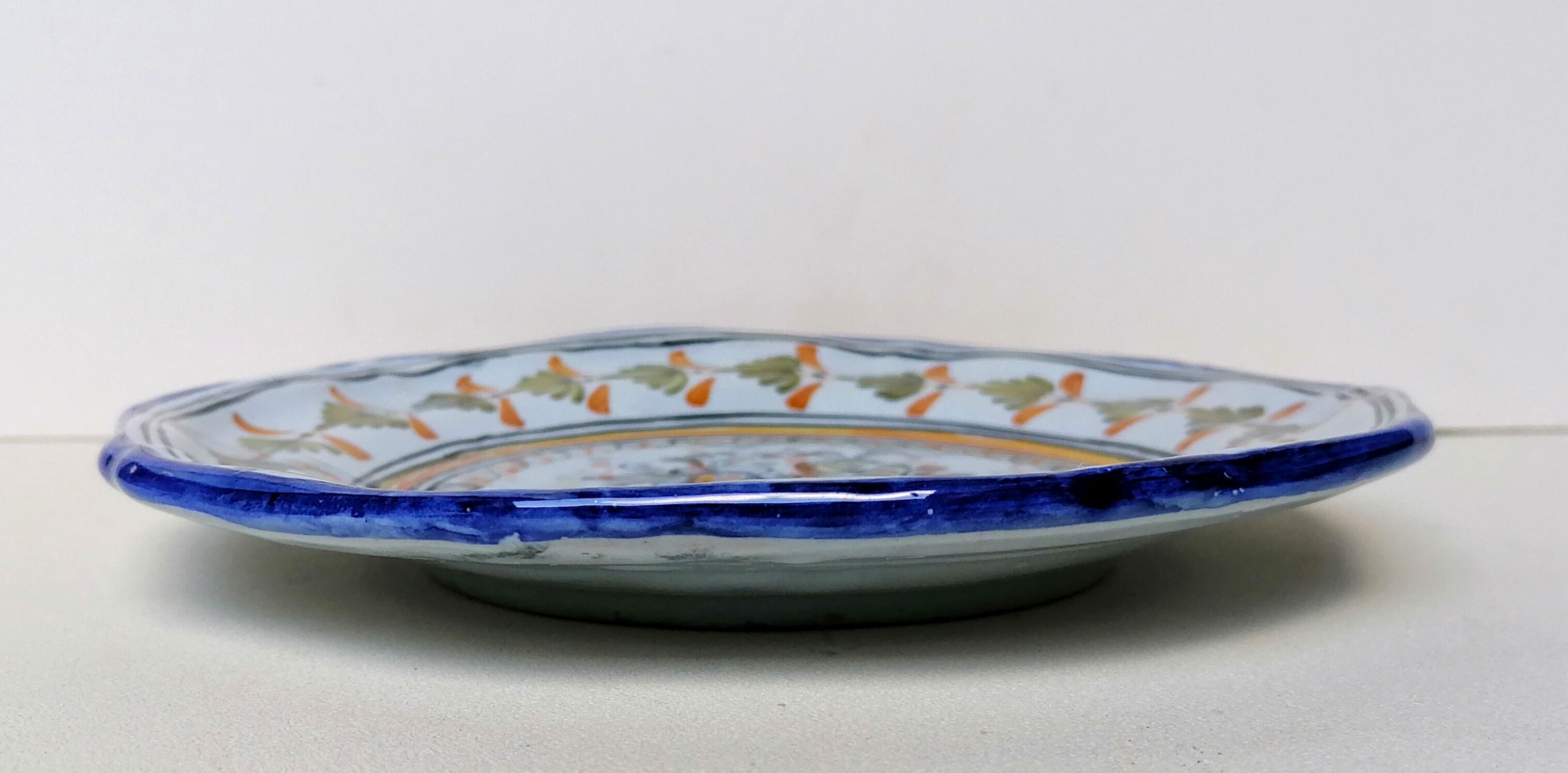 Glazed stoneware talavera plate