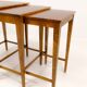 Tables gigognes Art déco en acajou et bouleau teinté, NK Suède, années 1940