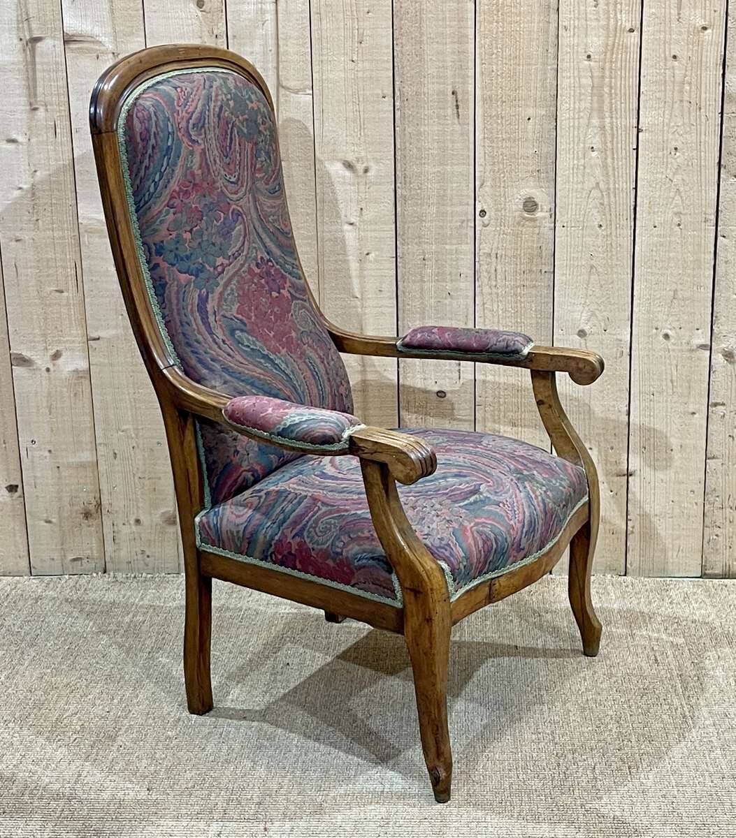 1930s Voltaire armchair in walnut
