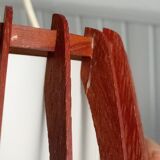 danish ceiling lamp in teak and paper from the 60s