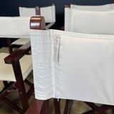 Lot de 12 fauteuils de réalisateur terrasse pliants Deauville Vlaemynck France