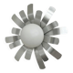 Aluminium sun wall light