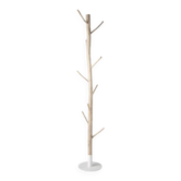 Rivage - Eucalyptus and white metal tree trunk coat rack