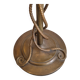 Rare and exquisite bronze floor lamp with intertwined snakes, early 1900s.