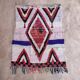 Moroccan Boucherouite rug white - 113 x 145 cm