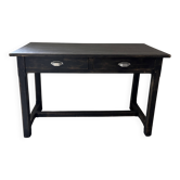 Black table with 2 drawers