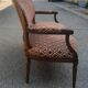 Louis XVI style sofa in natural wood