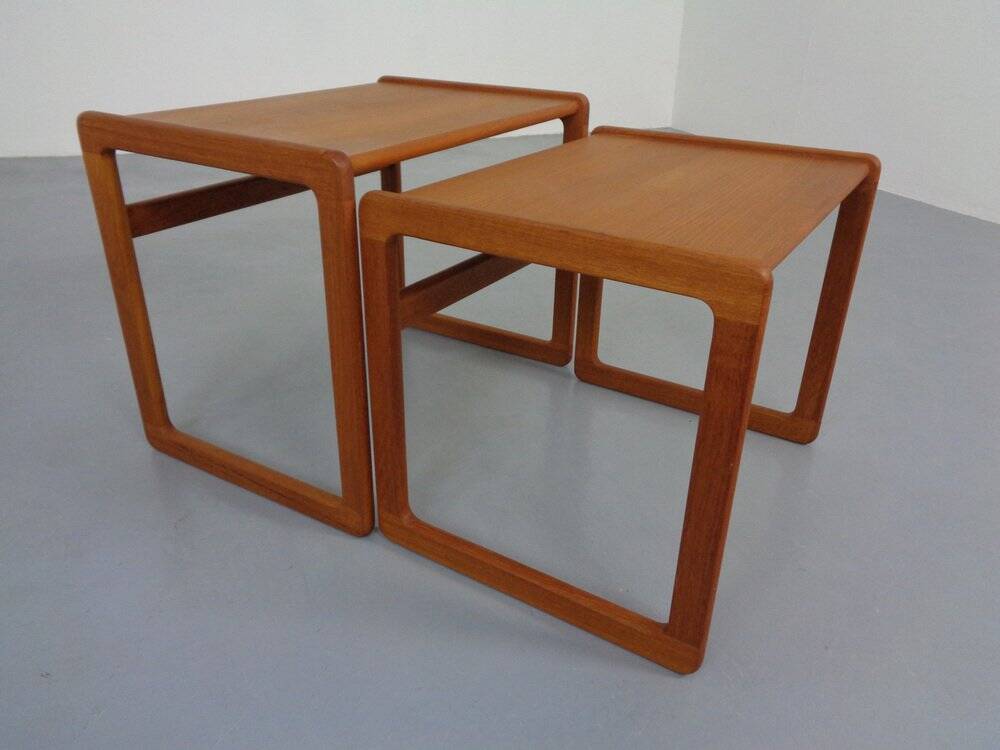 Danish Teak Nesting Tables from Korup Stolefabrik, 1960s, Set of 2