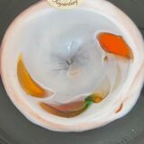 Empty vintage pocket in glass paste art glassware