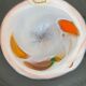 Empty vintage pocket in glass paste art glassware