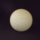French vintage white Clichy glass ball-shaped replacement shade for lamps.