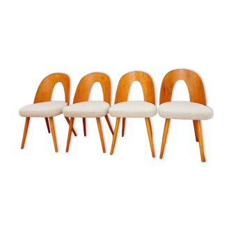 A set of four chairs, proj. A. Suman, Tatr Nabytok, Czechoslovakia, 1960s