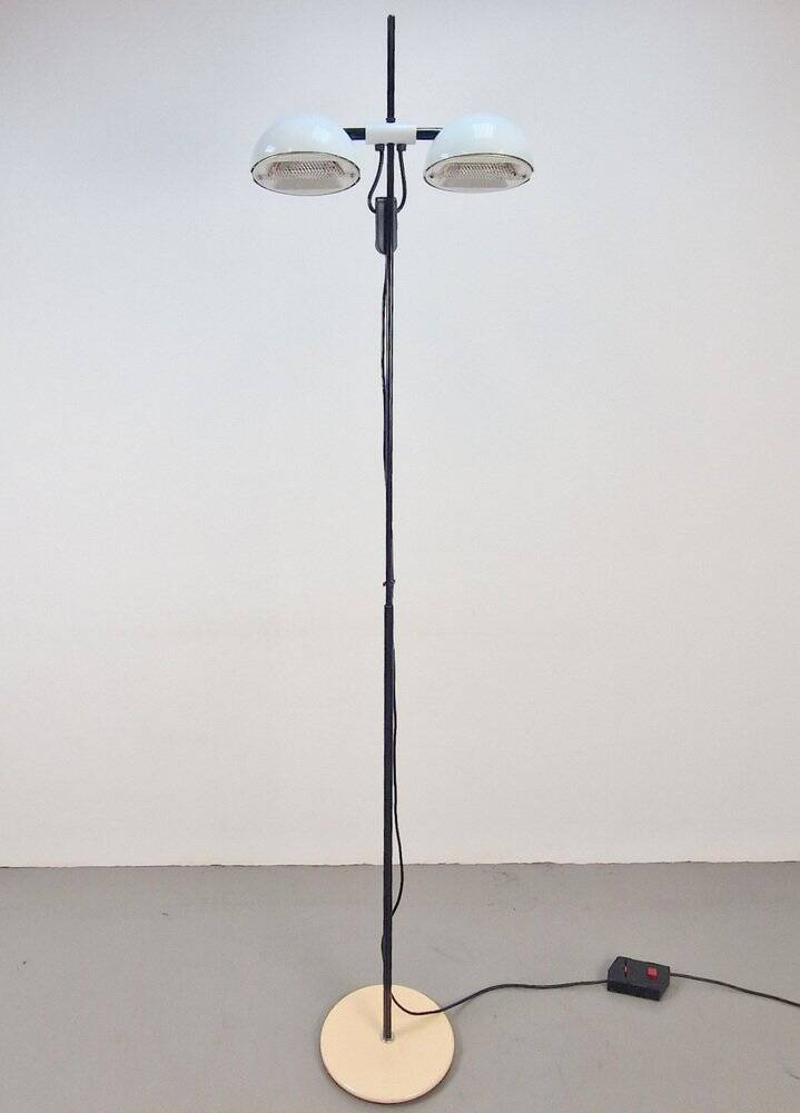 Vintage White Floor Lamp from Valenti Milano, Italy, 1970s