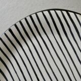 Set of 6 flat ceramic plates, free form, 50s