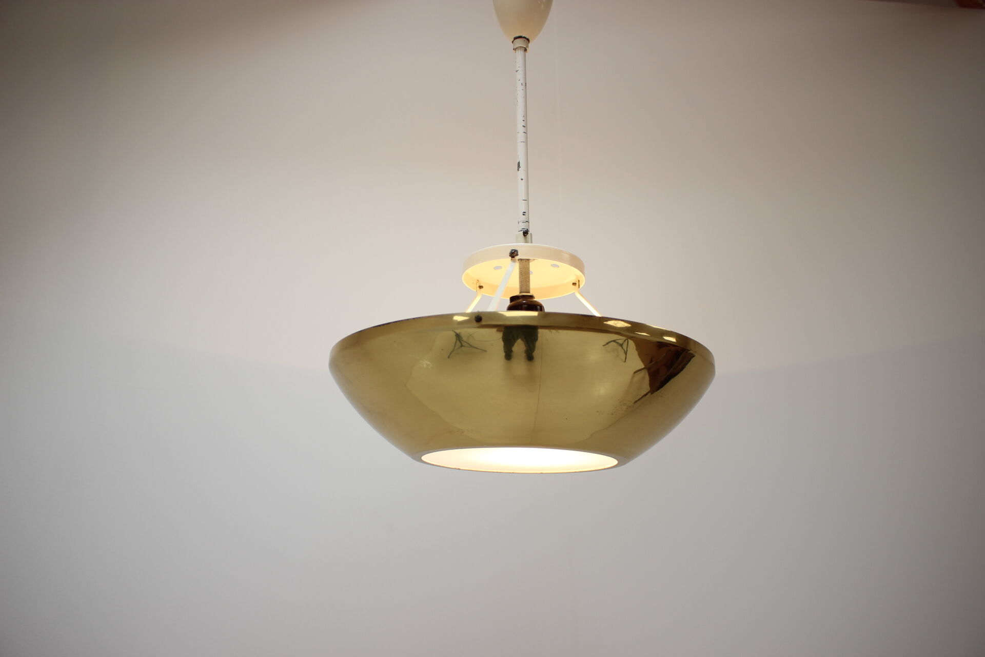 Mid-Century brass pendant/ Zukov, 1950's.