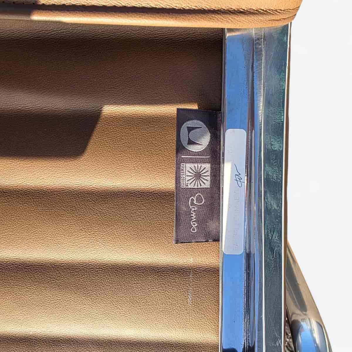 Brown Herman Miller Original Eames EA335 Desk Aluminium Chair