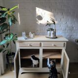 Linen wood sideboard