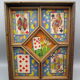 Old yellow wooden dwarf game