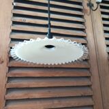 Corole glass transparent serrated edge pendant lamp dpc 0823448