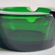 ASH TRAY Green Glass Vintage